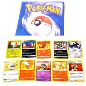 Pokemon 10 Trading Cards Lot